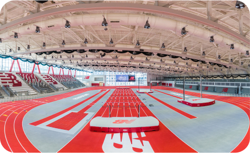 inside view of sports and recreation track