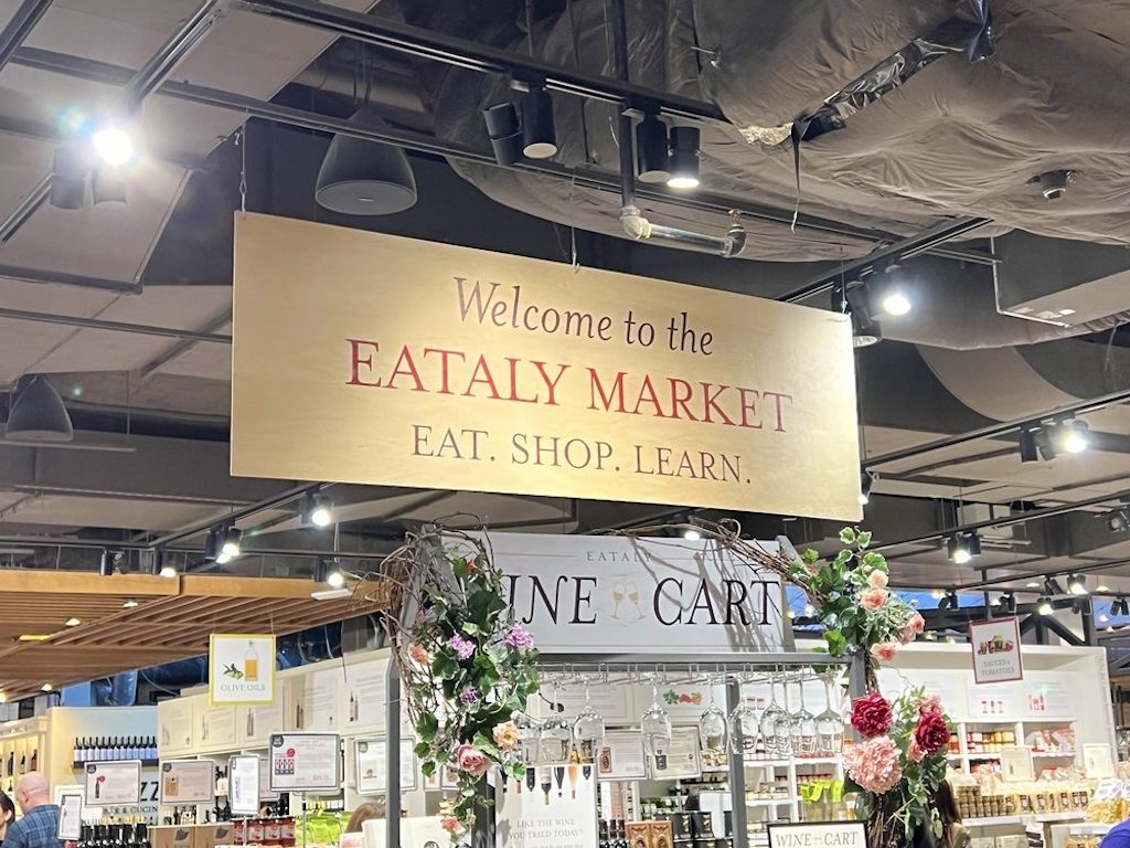 sign inside eataly market