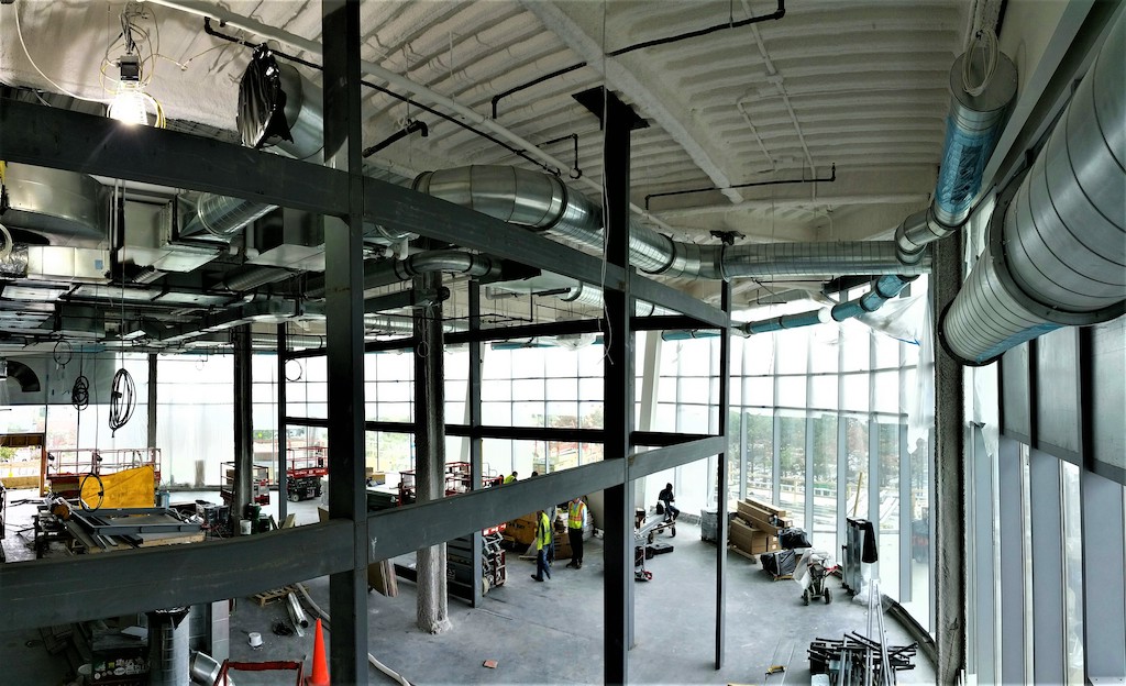 ductwork on ceiling