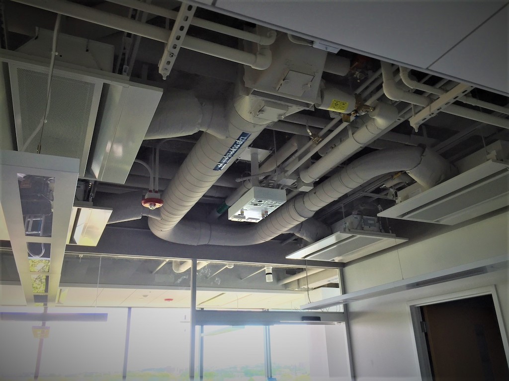 ductwork on ceiling