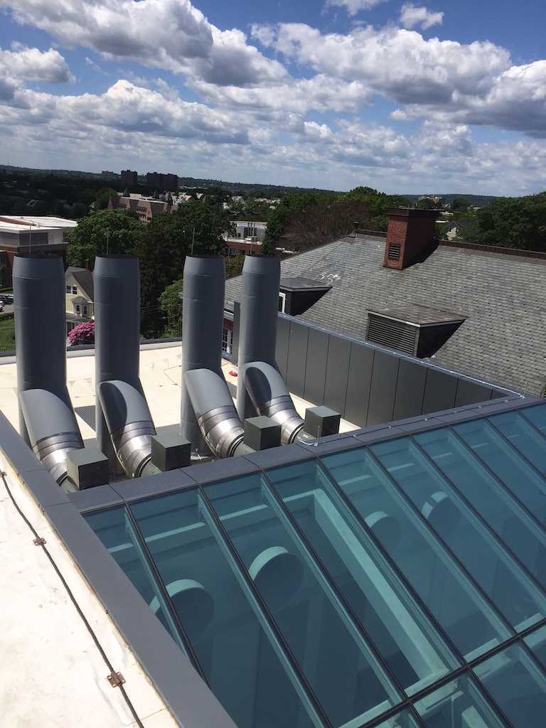 ductwork on ceiling