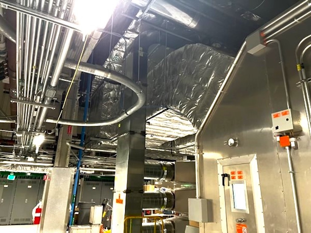 ductwork on ceiling