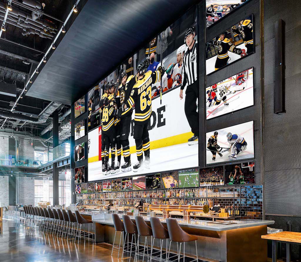 large tv screen at Hub on Causeway  